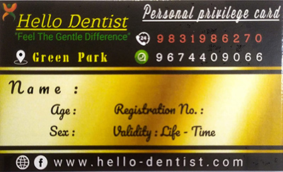 Hello Dentist | Privilege Card